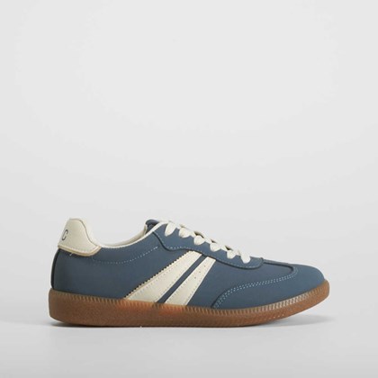 Sneaker piso caramelo azul claro NYC