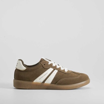 Deportiva sneaker suela caramelo marrón NYC