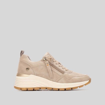 Sneaker cuña beige REFRESH