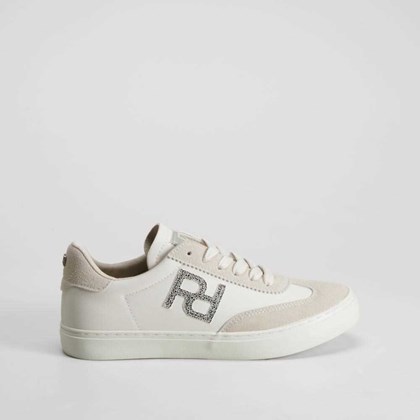 Zapatilla blanca detalles plateados PICCOLA PIU