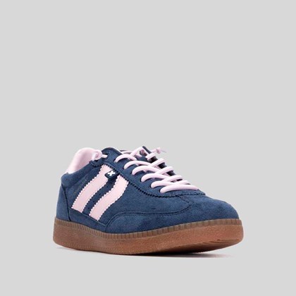 Deportiva sneaker suela caramelo azul marino NYC