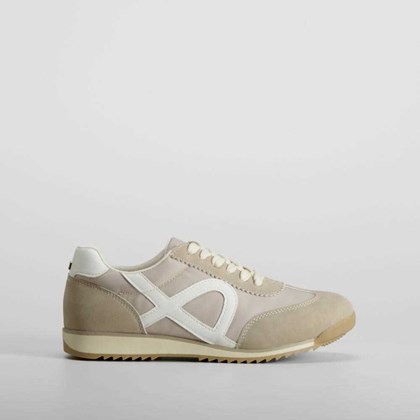 Zapatilla retro jogging beige PICCOLA PIU