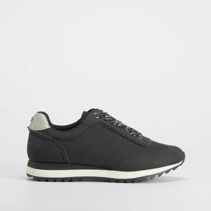 Deportiva casual nylon negra PICCOLA PIU