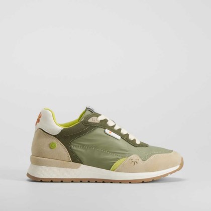 Sneaker retro running kaki REFRESH