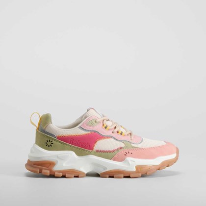 Zapatilla casual multicolor en fucsia REFRESH