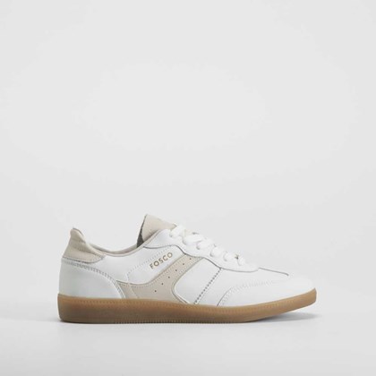 Zapatilla piel blanca FOSCO