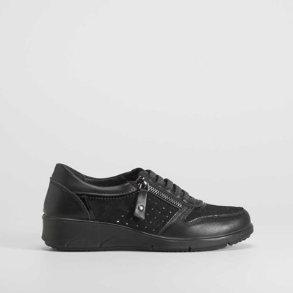 Zapato deportivo cremallera y elásticos COMFEET