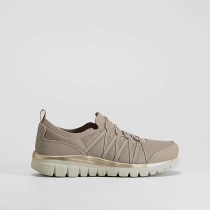 Zapatilla casual Graceful beige SKECHERS