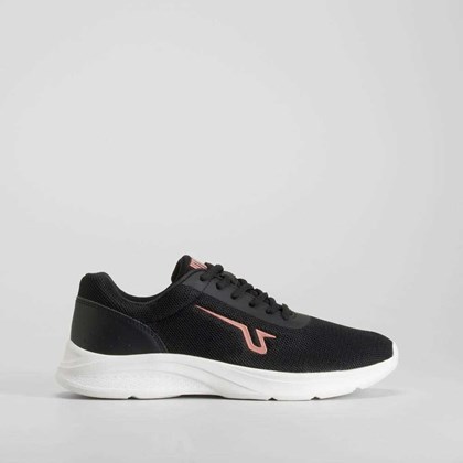 Zapatilla deportiva walking women negra UTWO