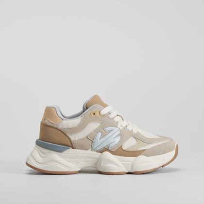 Sneaker chunky marrón claro NYC