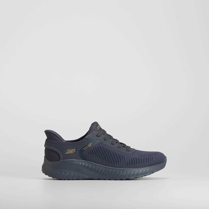 Zapatilla deportiva slip in azul SKECHERS