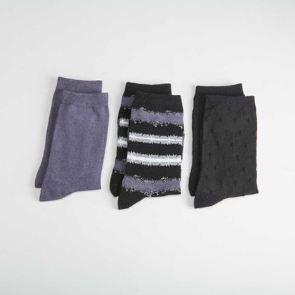 Pack x3 calcetines lilas MKL
