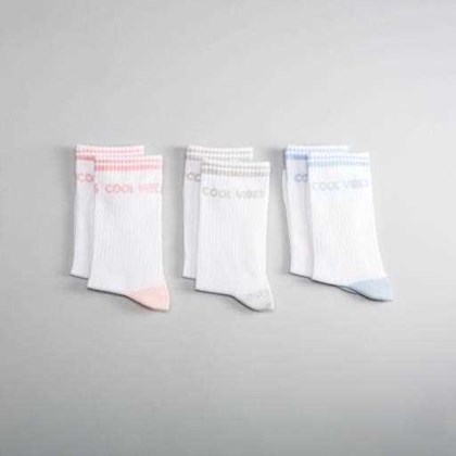 Pack x3 calcetines media caña color MKL