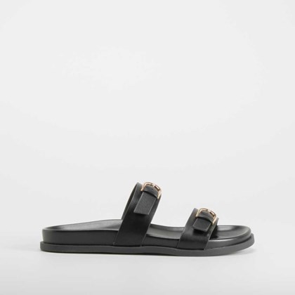 Sandalia bio negra PICCOLA PIU
