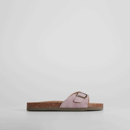 Sandalia bio corcho hebilla morado SENDA ROAD