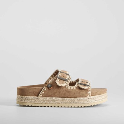 Sandalia bio plataforma camel REFRESH