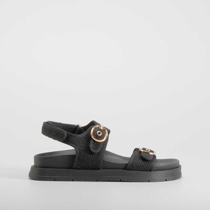 Sandalia bio negra NYC