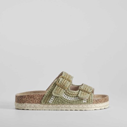 Sandalia bio punto verde NYC