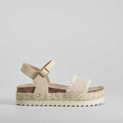 Sandalia bio pulsera beige NYC