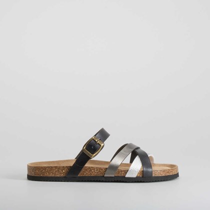 Sandalia bio tiras negra SENDA ROAD