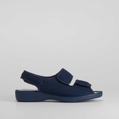 Sandalia cómoda  lona velcros COMFEET