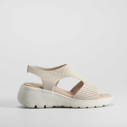 Sandalia cuña gris COMFEET