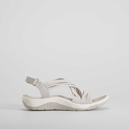 Sandalia deportiva REGGAE CUP blanca SKECHERS