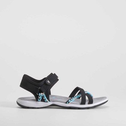 Sandalia deportiva tiras negra UTWO