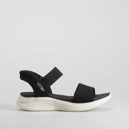 Sandalia slip in Go Walk Flex negra SKECHERS