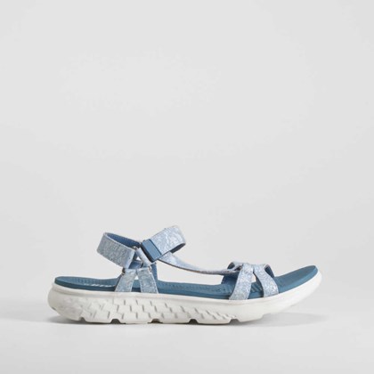 Sandalia deportiva walking brillos azul UTWO