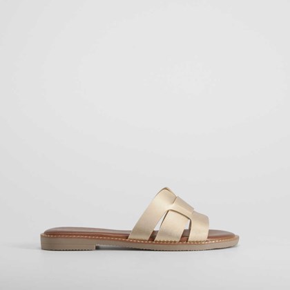 Sandalia plana pala oro PICCOLA PIU