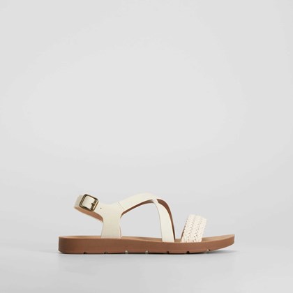 Sandalia hebilla lateral beige SENDA ROAD