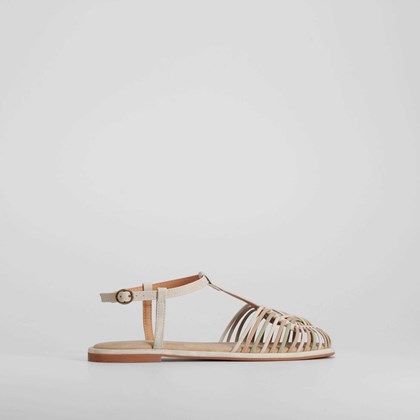 Sandalia plana de tiras multicolor SENDA ROAD