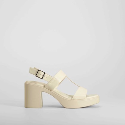 Sandalia tacón alto blanco NYC