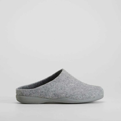 Zapatilla casa fieltro gris OLYNE