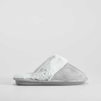 Zapatilla casa pelo gris OLYNE