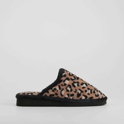 Zapatilla de casa multicolor animal print OLYNE