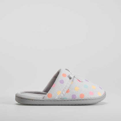 Zapatilla casa puntos multicolor y gris OLYNE