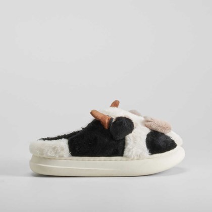 Zapatilla abierta vaca blanca OLYNE