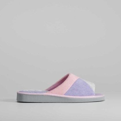 Zapatilla de casa tricolor OLYNE