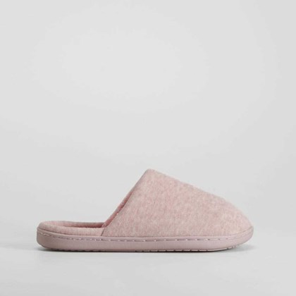 Zapatilla de casa abierta confort rosa OLYNE