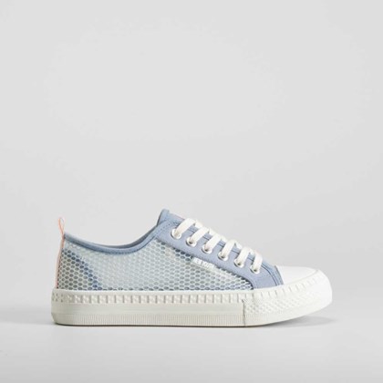 Zapatilla lona mesh azul NYC