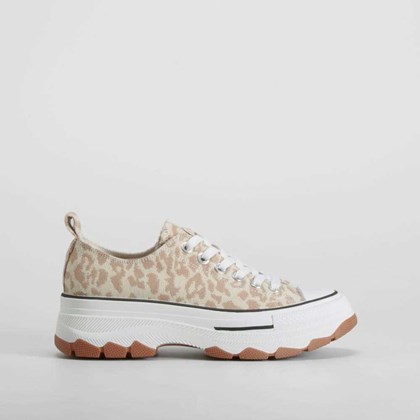 Zapatilla lona chunky animal print NYC