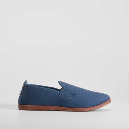 Zapatilla lona kung fu azul NYC