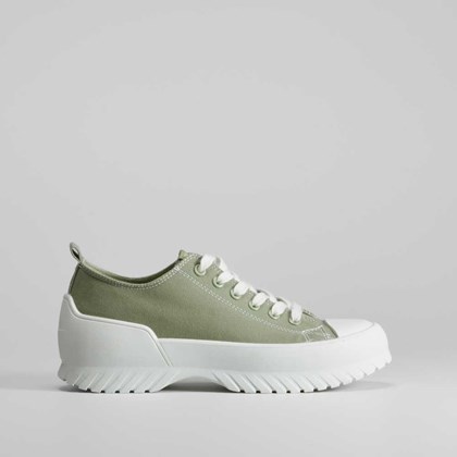 Zapatilla lona plataforma verde NYC
