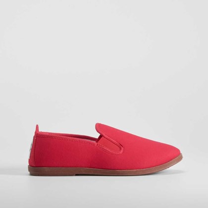 Zapatilla lona kung fu roja NYC