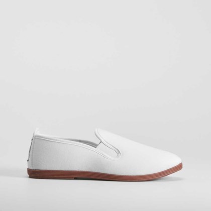 Zapatilla lona kung fu blanca NYC
