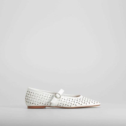 Bailarina troquelada blanca PICCOLA PIU