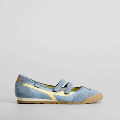 Bailarina con velcro azul XTI