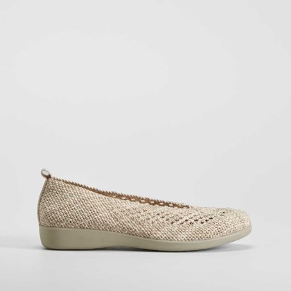 Bailarina trenzada beige COMFEET